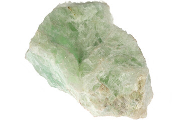 fluorspar from Nabburg, Germany isolated on white background