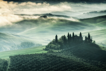 Italy, Tuscany, morning, scenic - 435096763