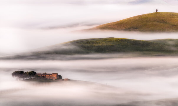 Italy, Tuscany, morning, scenic