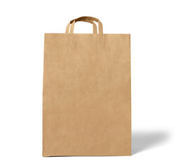 bag paper isolated package brown blank shopping paper bag retail  container sale store gift shop design