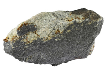 magnetite from Kiruan, Sweden isolated on white background