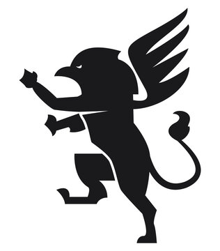 recommend clip art: griffin emblem silhouette