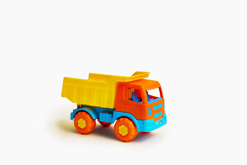 toy truck isolated on white