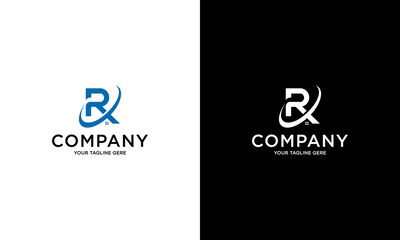 R logo design in vector for construction, house, real estate, building, property. Awesome and minimal trendy professional logo design template on a white and black background.