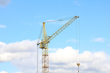 tower crane at a construction site