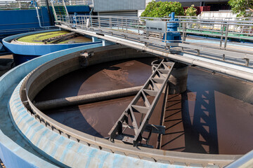 Waste water treatment ponds from industrial plants