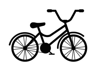 monochrome bike silhouette