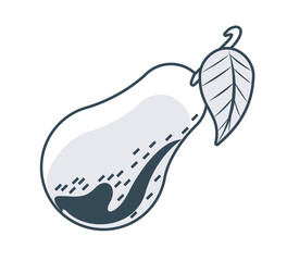 pear sketch icon