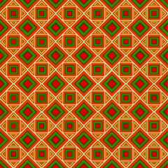 pattern with symmetric geometric ornament. 