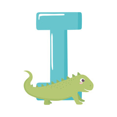iguana animal alphabet
