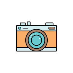 Camera Icon. Digital Photo Camera Icon. Video Camera Icon. SVG Icon.