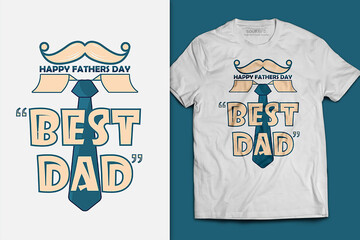 Best dad - t-shirt design template