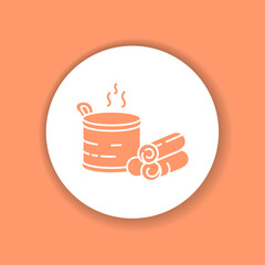 Sauna color glyph icon. Pictogram for web page