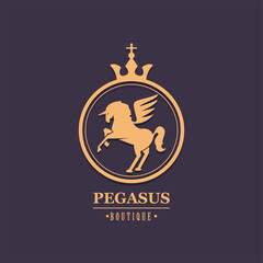 luxury pegasus emblem