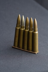 Holder with mauser bullets