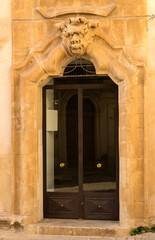 Fototapeta na wymiar Architectural Historic Buildings in Scicli, Province of Ragusa, Sicily, Italy – (Palazzo Beneventano).