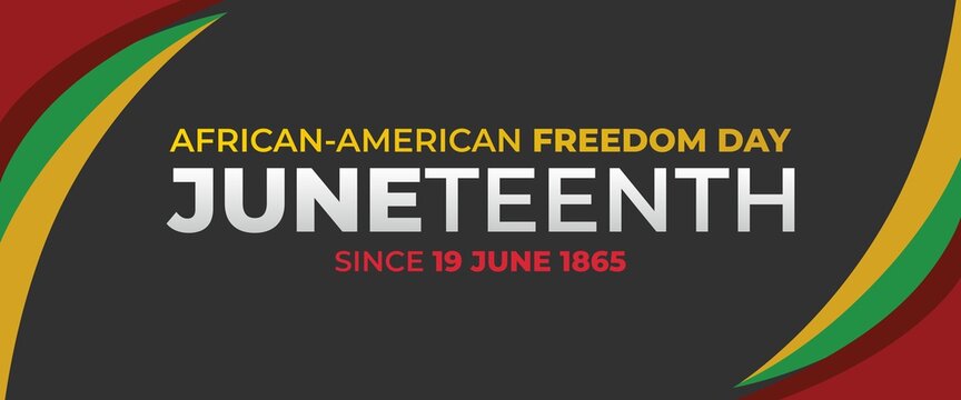 Juneteenth Day, celebration freedom, emancipation day in 19 june, African-American history and heritage.