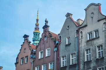 Fototapeta na wymiar Old architecture of Gdansk, Poland