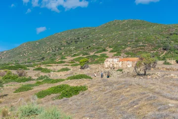 Cercles muraux Plage de La Pelosa, Sardaigne, Italie Le magnifique paysage de l& 39 île d& 39 Asiniara, Sardaigne Italie