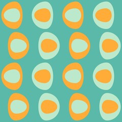 Rounded abstract seamless pattern - decorative accent for any surfaces.