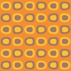 Rounded abstract seamless pattern - decorative accent for any surfaces.