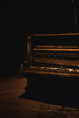 Fototapeta na wymiar Spooky Piano Keys