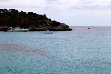 Boats on the Beach, Mallorca Beach, Mayorca Beach, Mandrago Beach, Mandrago Bay