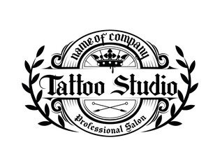 Fototapeta premium vintage tattoo studio