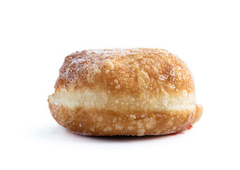 Tasty freshly baked doughnut isolated on white background