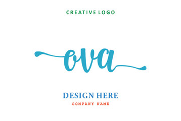 OVA lettering logo is simple, easy to understand and authoritative