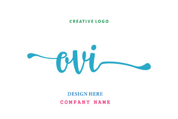 OVI lettering logo is simple, easy to understand and authoritative