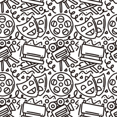 hand drawn doodle cinema show