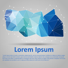 Fototapeta premium 3d abstract design background