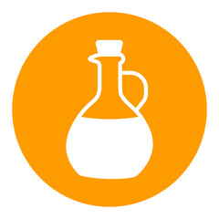 Olive Oil Glass Jug Pitcher vector glyph icon