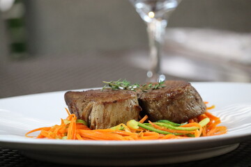 delicious and tasty mignon medallion