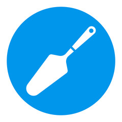 Cake and pie server utensil vector glyph icon