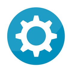 Isolated gear icon