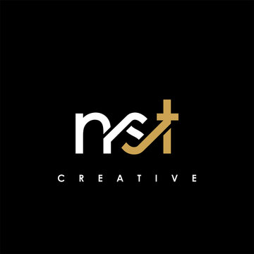 NST Letter Initial Logo Design Template Vector Illustration