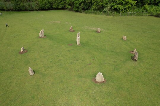 Czech Stonehenge Stone Circle Of Menhir Stones By Pavlov Palava