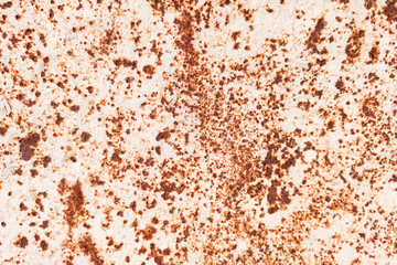 Rust with scuffed paint texture. Scratched metal texture. Old rusty metal background