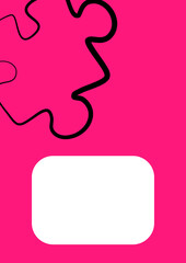 Vertical illustration format A4 - the design of the screen of the phone or tablet for inscriptions and photos