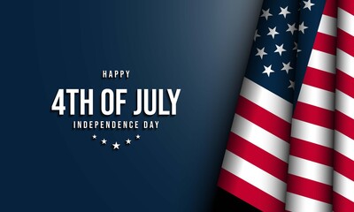 Fototapeta na wymiar United States Independence Day Background. Fourth of July.