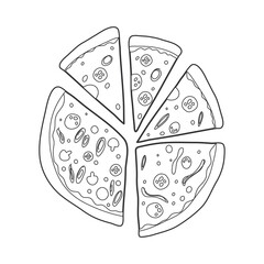 pizza one line food