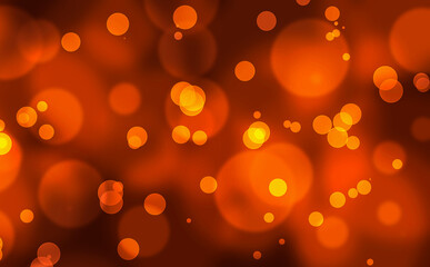 Abstract magical bokeh lights effect background. Colorful defocused lights. 3d illustration
