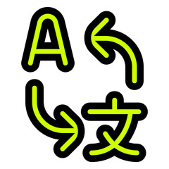 Obraz premium Translator icon