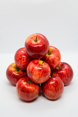 Pile of red apples