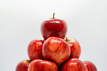 Pile of red apples