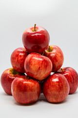 Pile of red apples