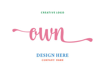 OWN lettering logo is simple, easy to understand and authoritative