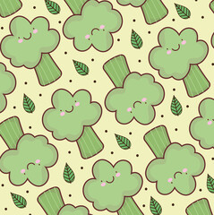 broccoli faces pattern